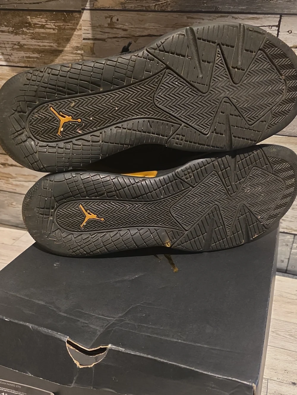Jordan Mars 270 Men’s Black & Gold High-Top Sneakers